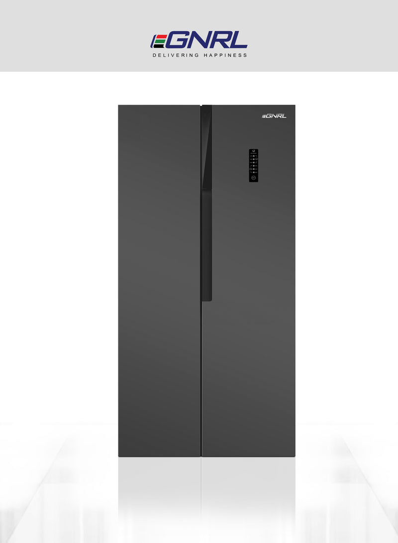 Side By Side Refrigerator Freezer 650 Liters Gross Capacity, Inverter Based, Digital Control - EGR820S-3