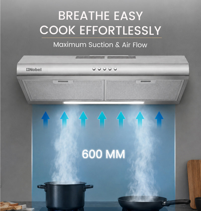 NOBEL Builtin - Hoods Stainless Steel 60cm NBI7501CHSS-5