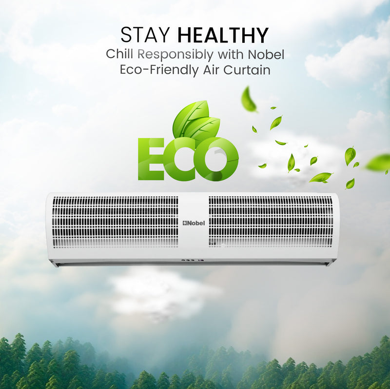 Nobel Air Curtains, Door Sensor, Quiet Turbo Fan, 2 Speeds, High Air Volume, Energy Efficient NAC1225 Grey-7