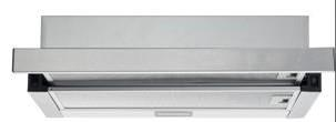 Bompani Builtin Hoods Stainless Steel 60Cm Slide Out Aluminium & Charcoal Filter BOCP603E