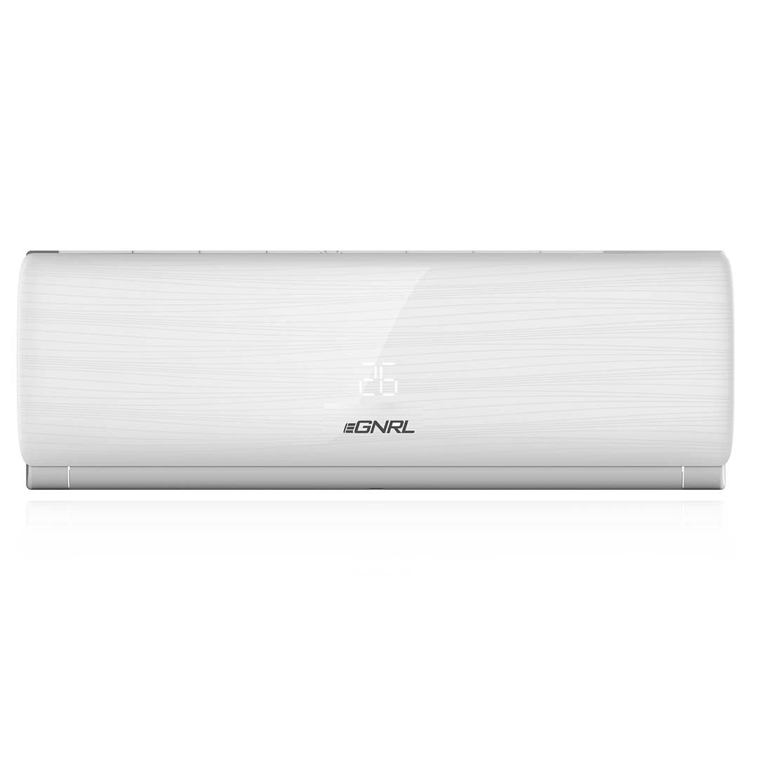 EGNRL EG18T3 Split AC 18000 BTU T3 Rotary White R410a Auto Restart, 4 Way Air Flow, Golden Fin