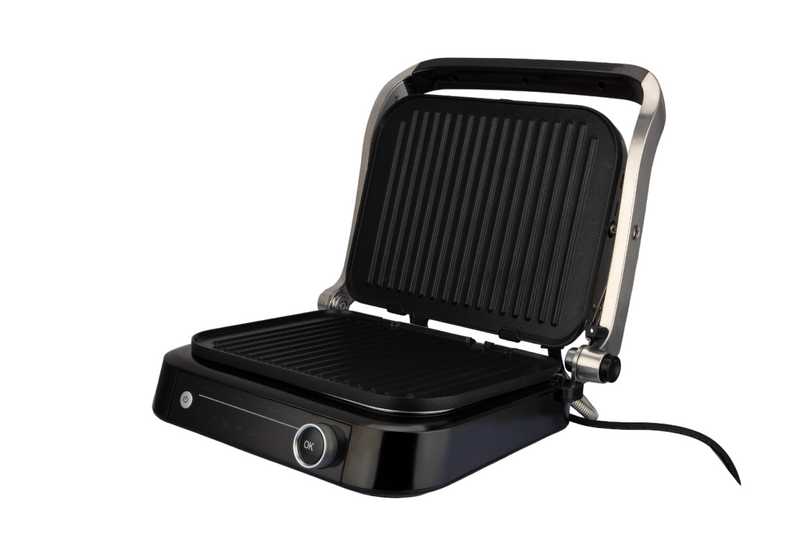 La Modano Bbq Grill Silver Manual Two Sided Grill 7 Cooking Mode Adjustable Temperature LMCG5000-2