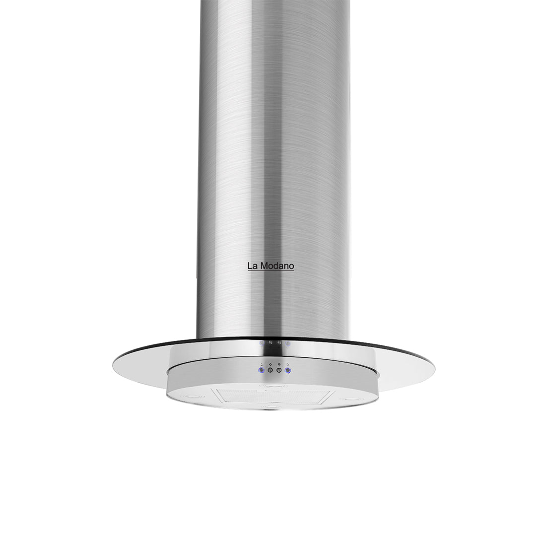 La Modano Builtin Hoods Stainless Steel 90Cm Tempered Glass 3 Speed Electronic Control Ss Baffle And Carbon Filter LMIH910ST-1