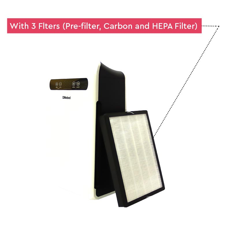 Nobel Air Purifier White 3 Speed Led Indicator  NAP270-6