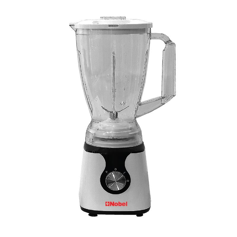 NOBEL Blender White 1.5 Litres 300W 2 Speed - Pulse Grinder  NB303E-1