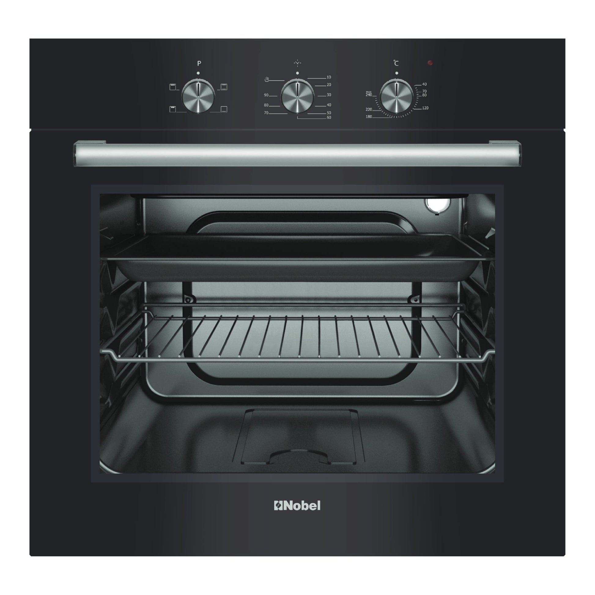 NOBEL Builtin - Ovens Glass Black 60cm Gas NBI63020-1