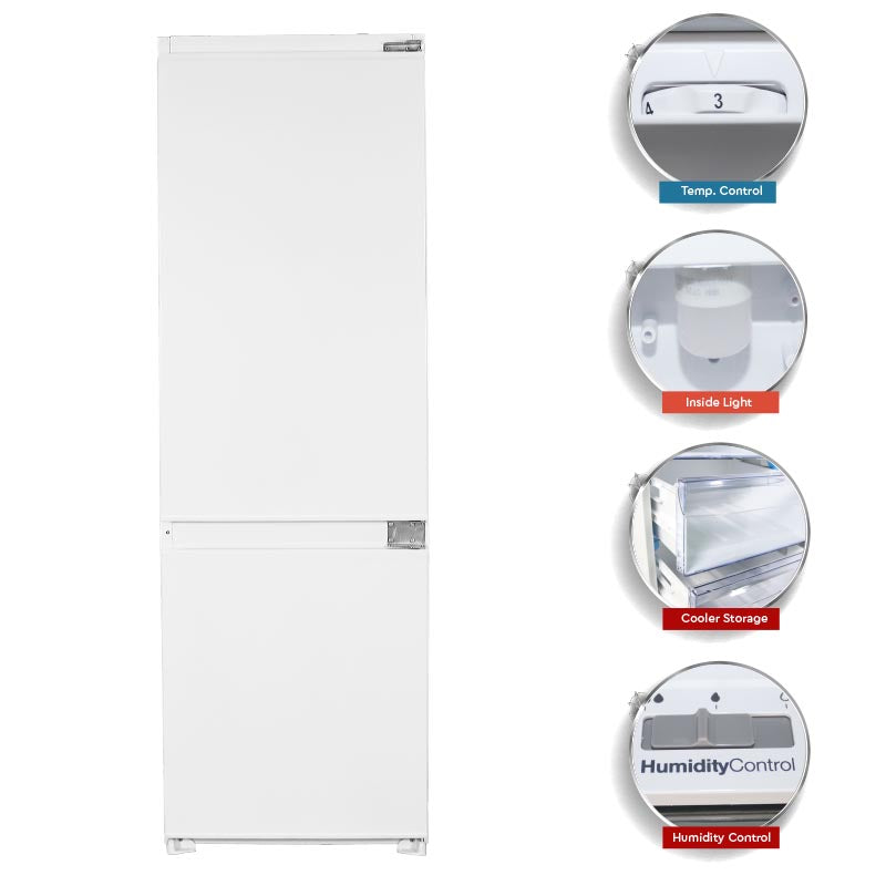 NOBEL Builtin - Refrigerators Double Door 256L White Turkey NBR300-3