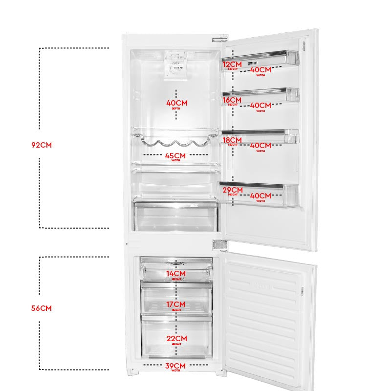 NOBEL Builtin - Refrigerators Double Door 256L White Turkey NBR300-4