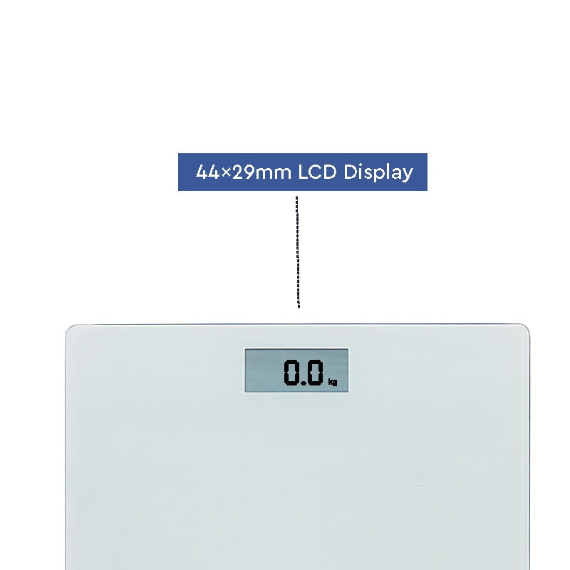 NOBEL Bathroom Scale White Tempered Glass Digital Anti Slip Feet NBS52WH-5