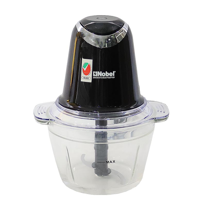 NOBEL Chopper 1 Litre Glass Bowl Plastic Body NCFP363-1