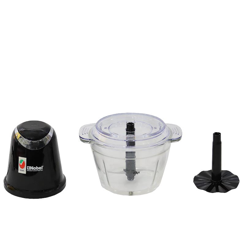 NOBEL Chopper 1 Litre Glass Bowl Plastic Body NCFP363-7