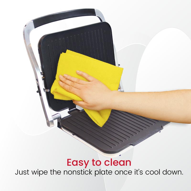 Nobel Bbq Grill Silver 2000 Watts Fixed Temperature Control With Indicator Light Auto Shutoff NCG100-8