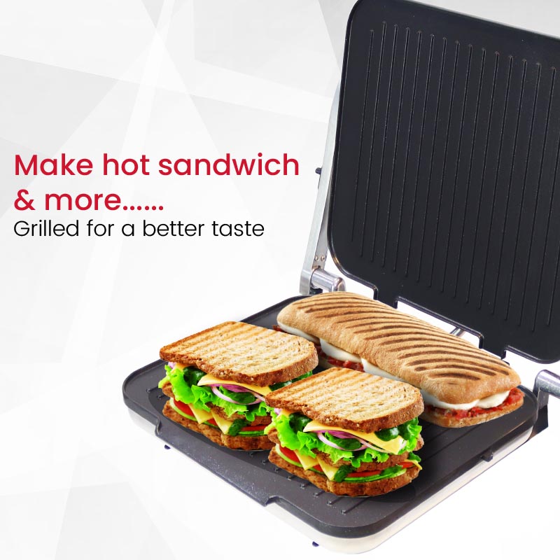 Nobel Bbq Grill Silver 2000 Watts Fixed Temperature Control With Indicator Light Auto Shutoff NCG100-9