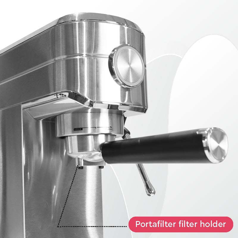 Nobel Coffee Machine with 15Bar Professional Pressure 1 L 1250 W NCM15 Silver-9