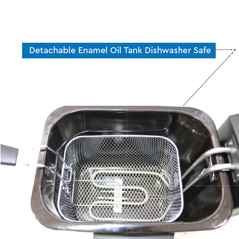 Nobel Deep Fryer 3000W 8 Ltrs Stainless Steel NDF8G-5