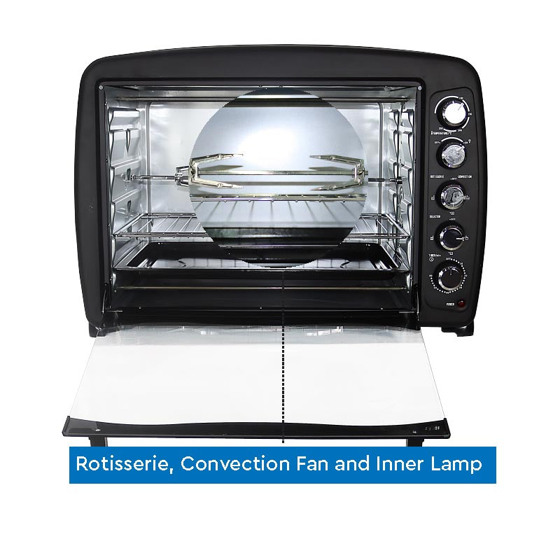 Nobel Electric Oven Black Convection Fan Rotisserie NEO100-5