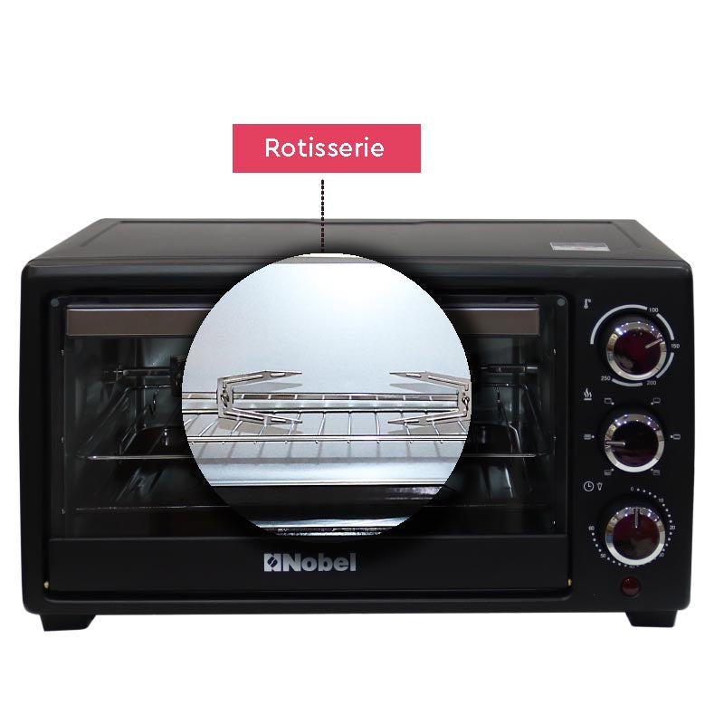 Nobel Electric Oven Black 18 Ltrs 1280W Stainless Steel Heating NEO20-5