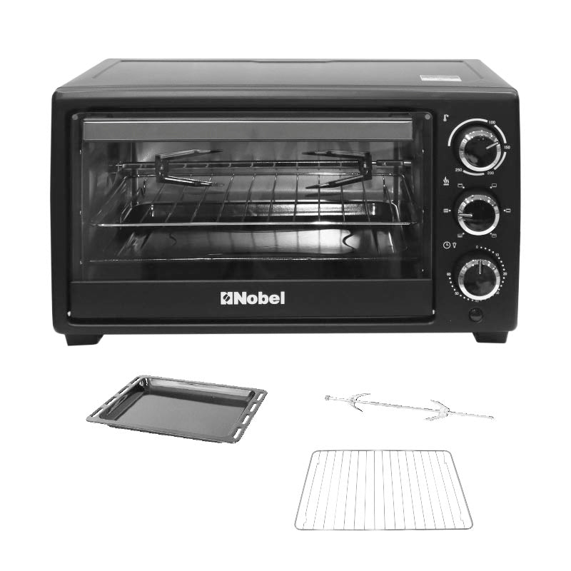 Nobel Electric Oven Black 18 Ltrs 1280W Stainless Steel Heating NEO20-7