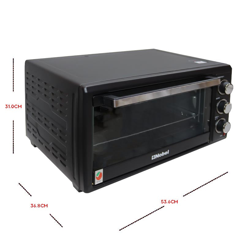 Nobel Electric Oven Black 35 Litres 1500W  NEO36-3