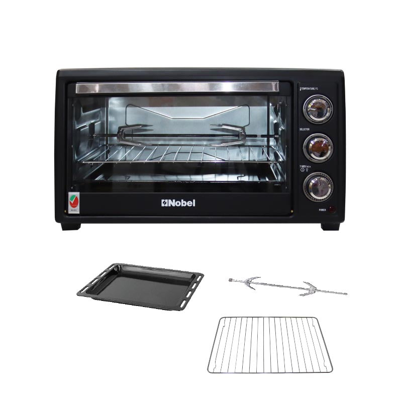 Nobel Electric Oven Black 35 Litres 1500W  NEO36-7