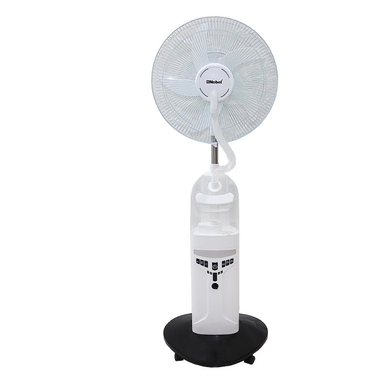 NOBEL Rechargeable Mist Fan White 16 inch Fan Blade NF777MRC