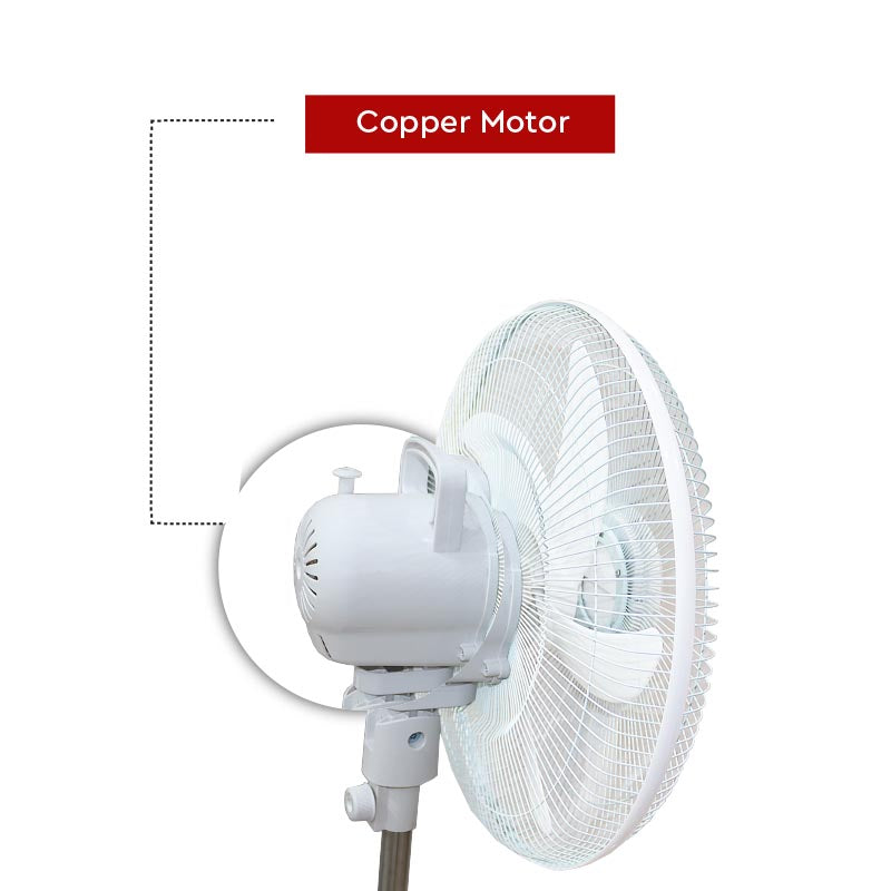 NOBEL Rechargeable Mist Fan White 16 inch Fan Blade NF777MRC-4