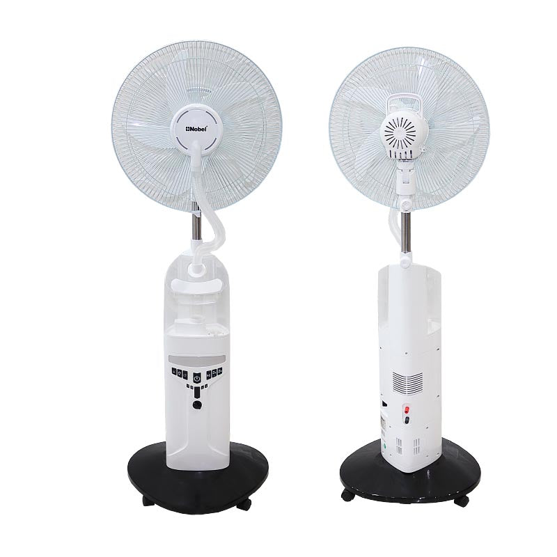 NOBEL Rechargeable Mist Fan White 16 inch Fan Blade NF777MRC-7