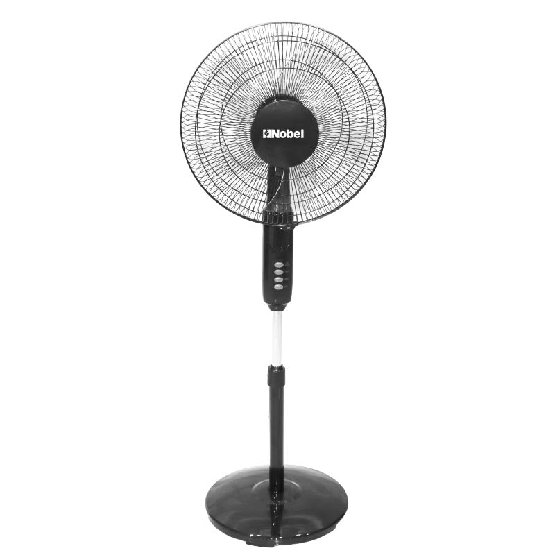 Nobel Stand Fan Black 16 Inch 5 Blades NF150-1