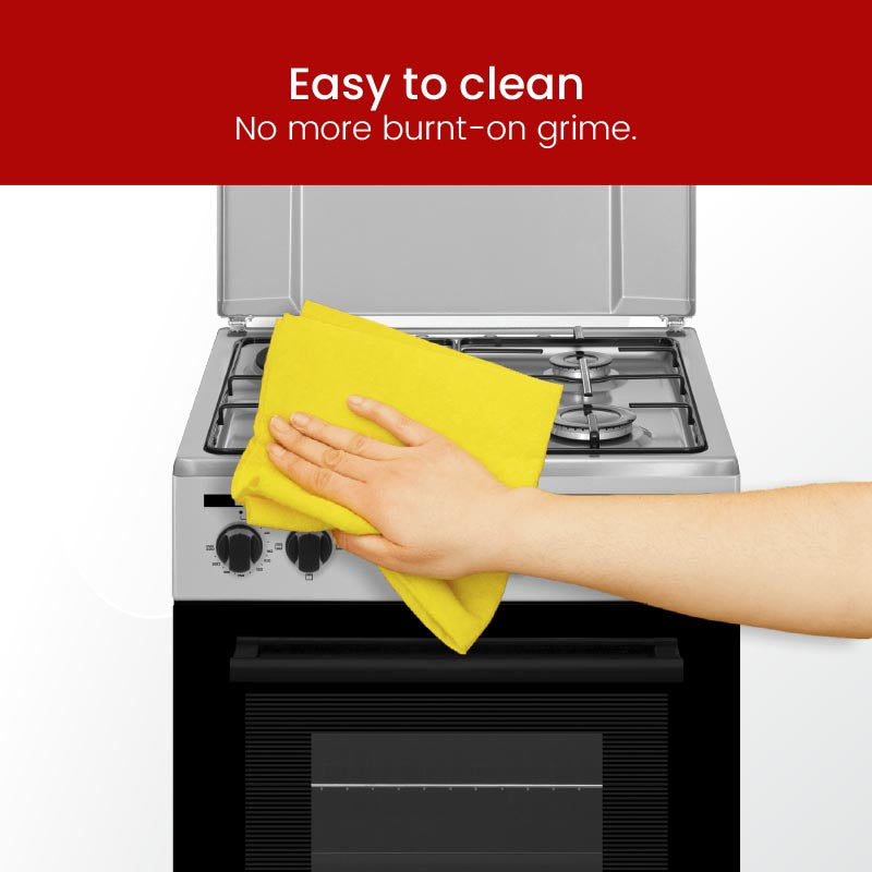 NOBEL Gas & Electric Cooker Silver 50x50 3 Gas Burners NGC5300S-6