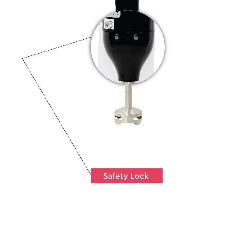 NOBEL Hand Blender 400W 2 Speed Black 250W NHB12-6