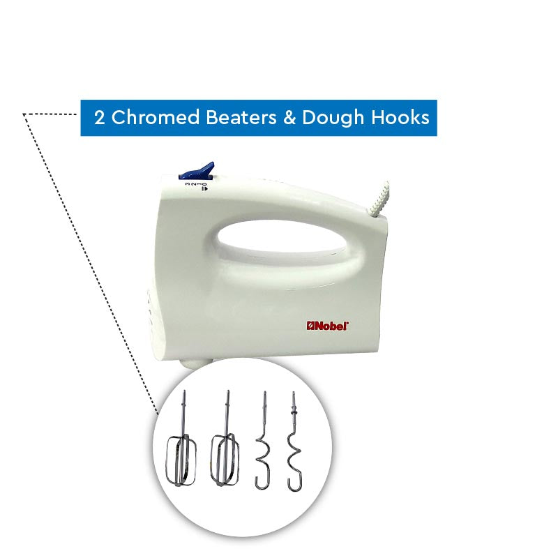 NOBEL Blender 250W 3 Speed White Color NHB25-5
