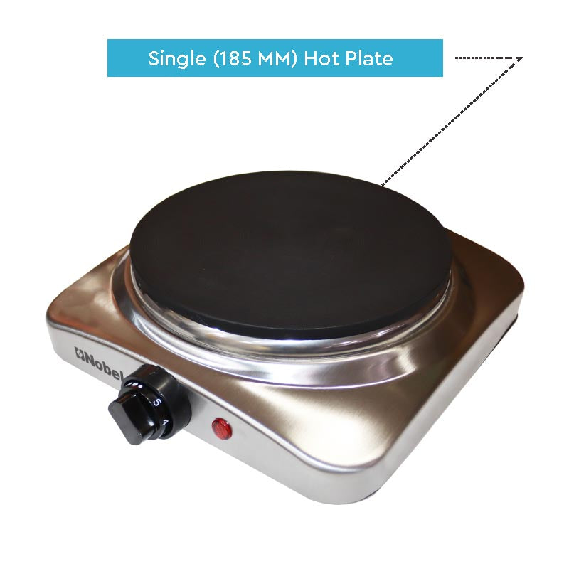 Nobel Portable Hot Plate 1000W White Color NHP401SS-4