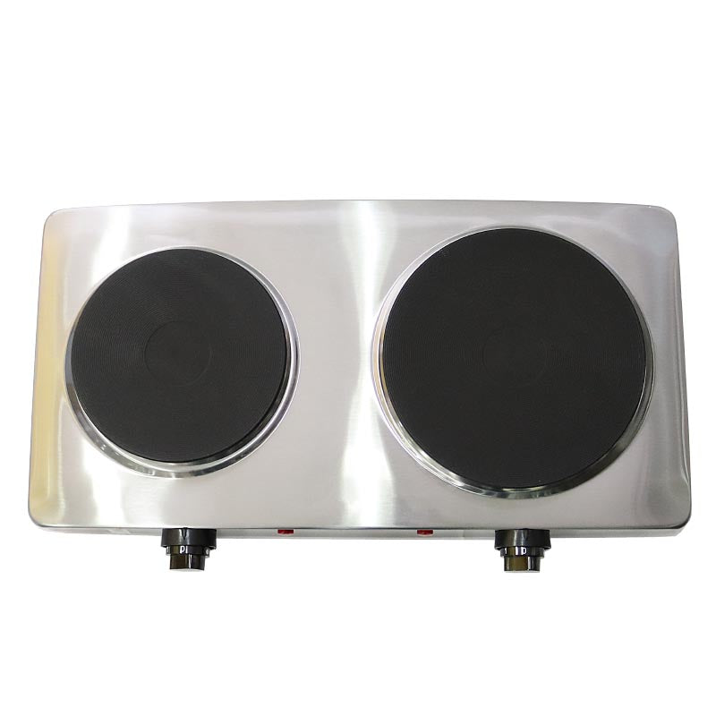 Nobel Hot Plate 2500W Double Silver Color NHP402SS-7