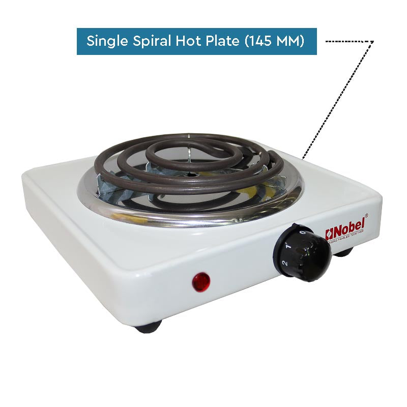 Nobel Spiral Hot Plate 1000W 5KG Silver Color NHPS001-4