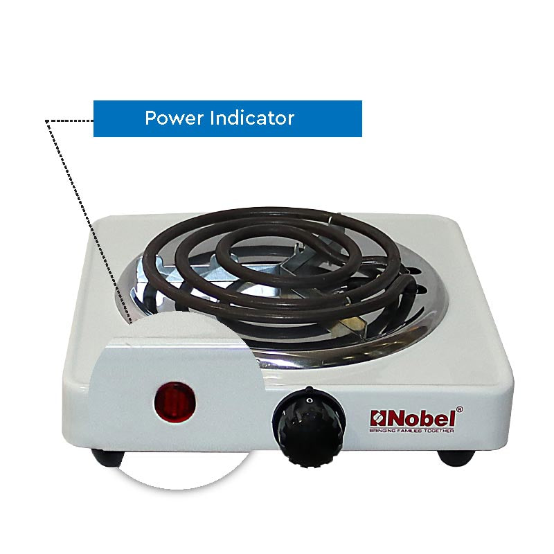 Nobel Spiral Hot Plate 1000W 5KG Silver Color NHPS001-5
