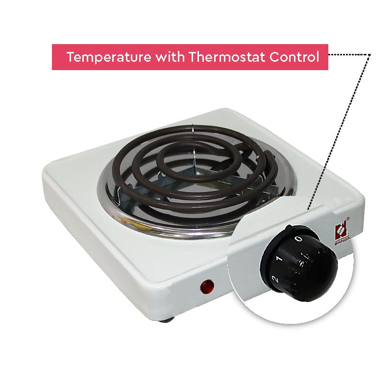 Nobel Spiral Hot Plate 1000W 5KG Silver Color NHPS001-6
