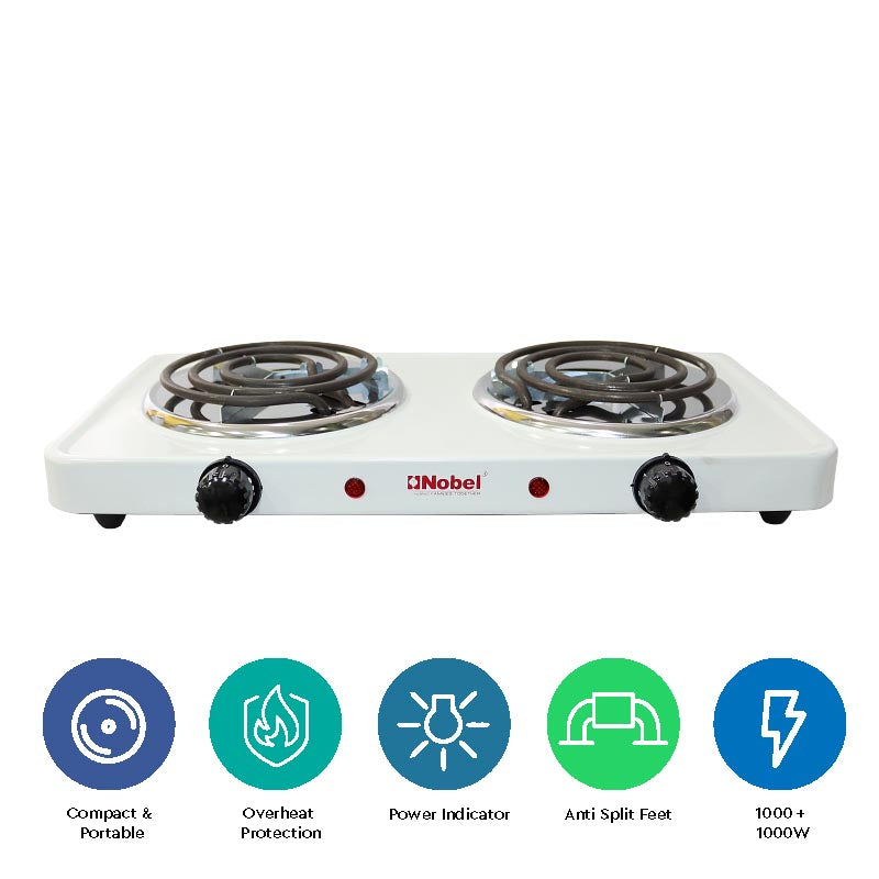 Nobel Spiral Hot Plate 10KG Silver Color NHPS002-2
