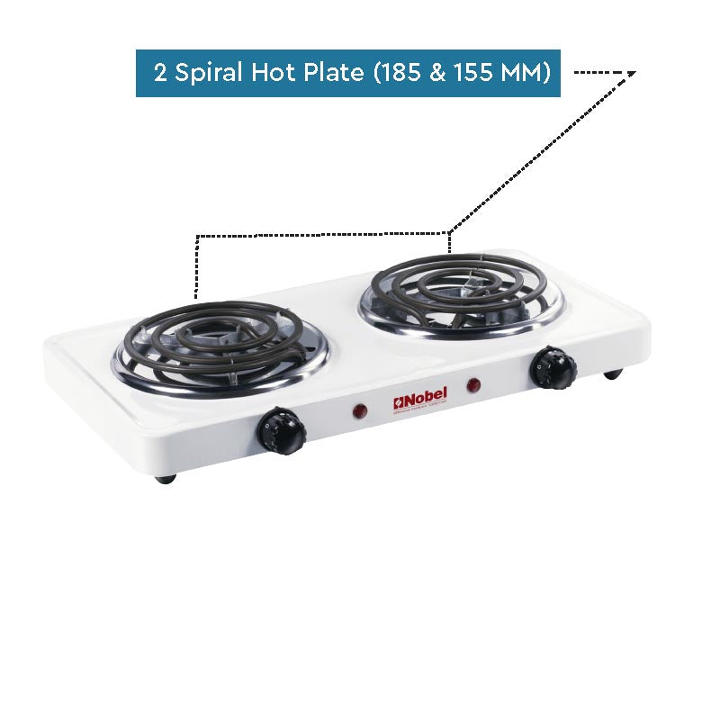 Nobel Spiral Hot Plate 10KG Silver Color NHPS002-4