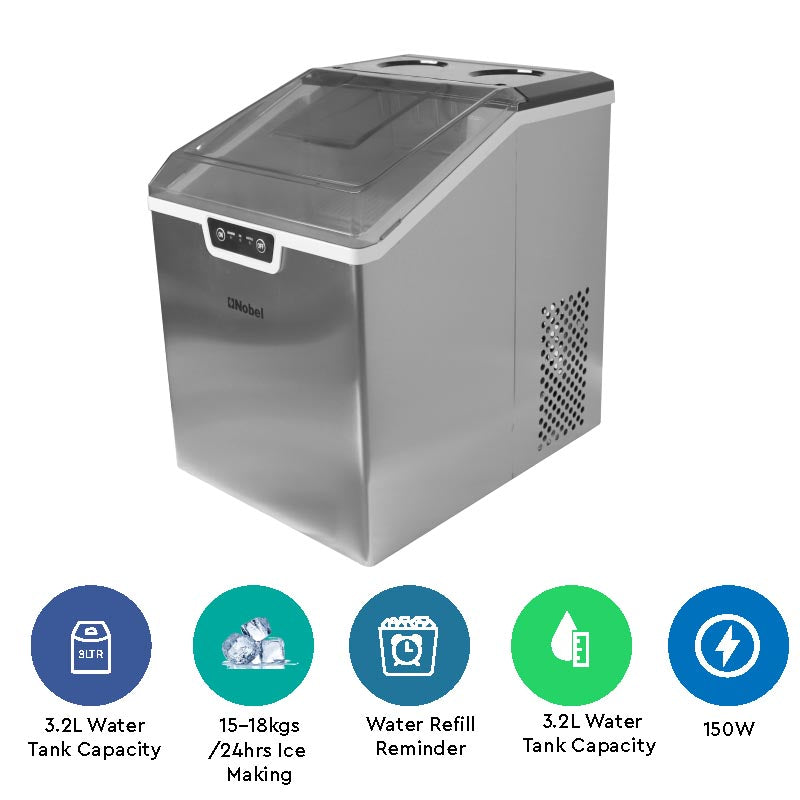 Nobel 2.4 Kgs Icebin Cube Maker NIM24-5