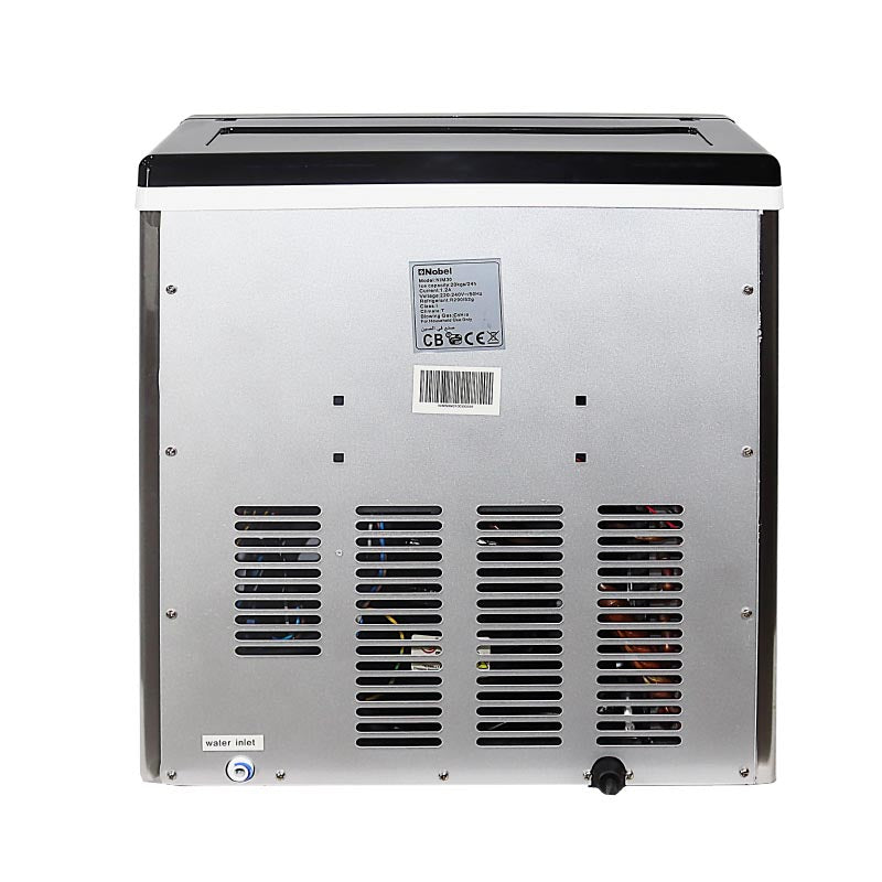 Nobel Ice Cube Maker Silver 20-30Kg 3L Water Tank Capacity NIM30-7