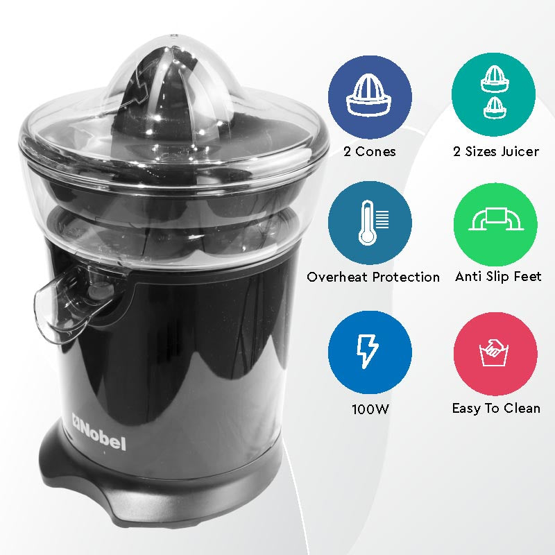 Nobel Citrus Plastic Body 100W Plastic Pulp Filter NJ406-4