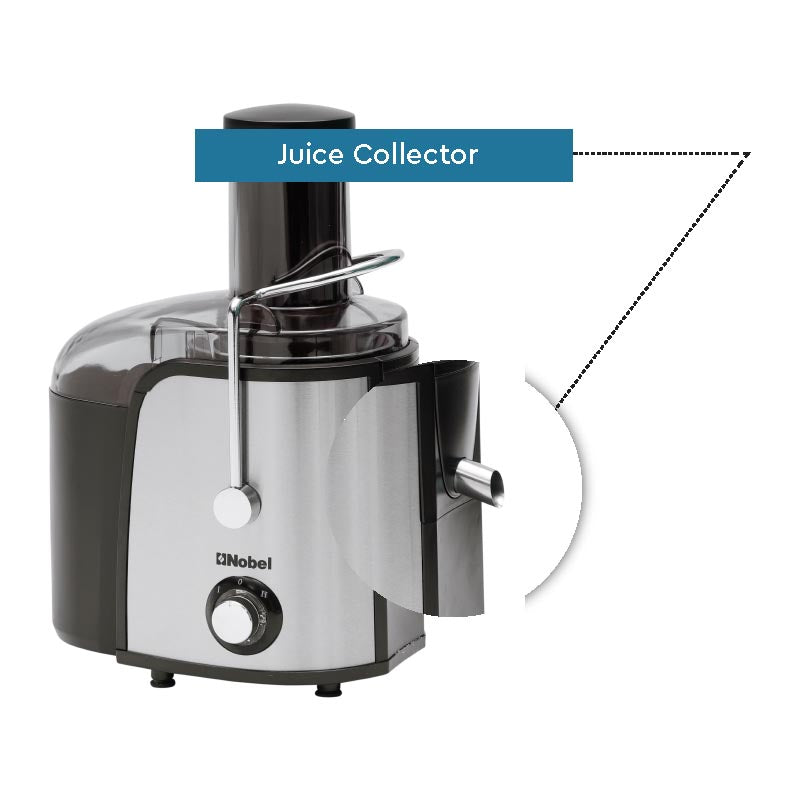 Nobel Juicer Stainless Steel 1.5 Litre White/Clear NJE101E-4