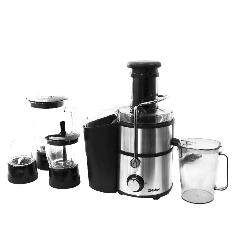 Nobel Juicer Stainless Steel 2 Litre 800W Silver Color NJE404E-7