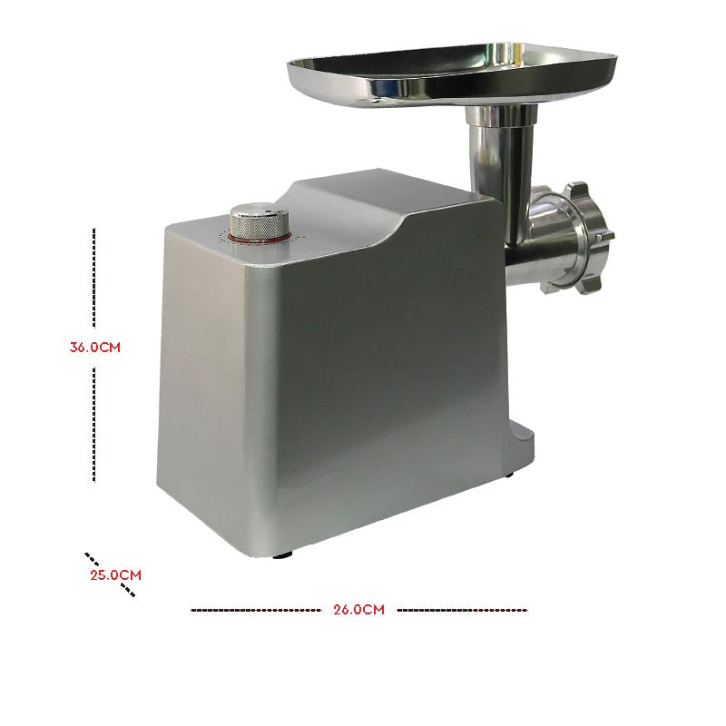 Nobel Meat Grinder Silver 2100W 2 Speed + Reverse Function  NMG3000-3