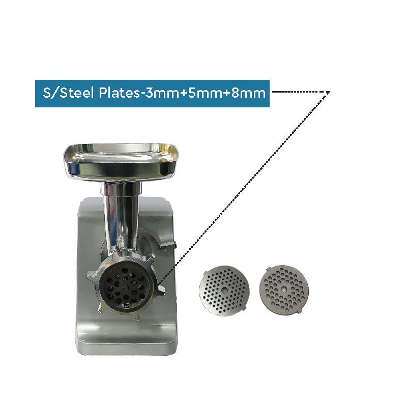 Nobel Meat Grinder Silver 2100W 2 Speed + Reverse Function  NMG3000-4