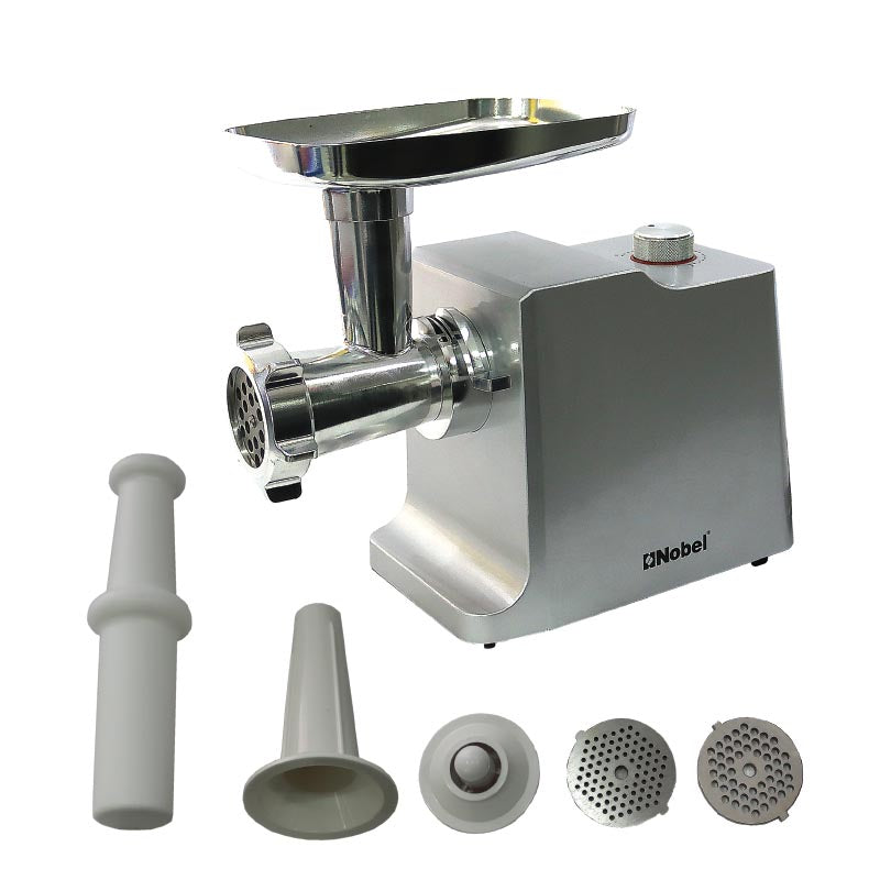 Nobel Meat Grinder Silver 2100W 2 Speed + Reverse Function  NMG3000-7