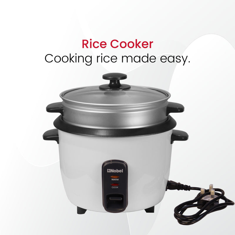 Nobel Rice Cooker 1.5 Ltrs 500W NRC150 White-2