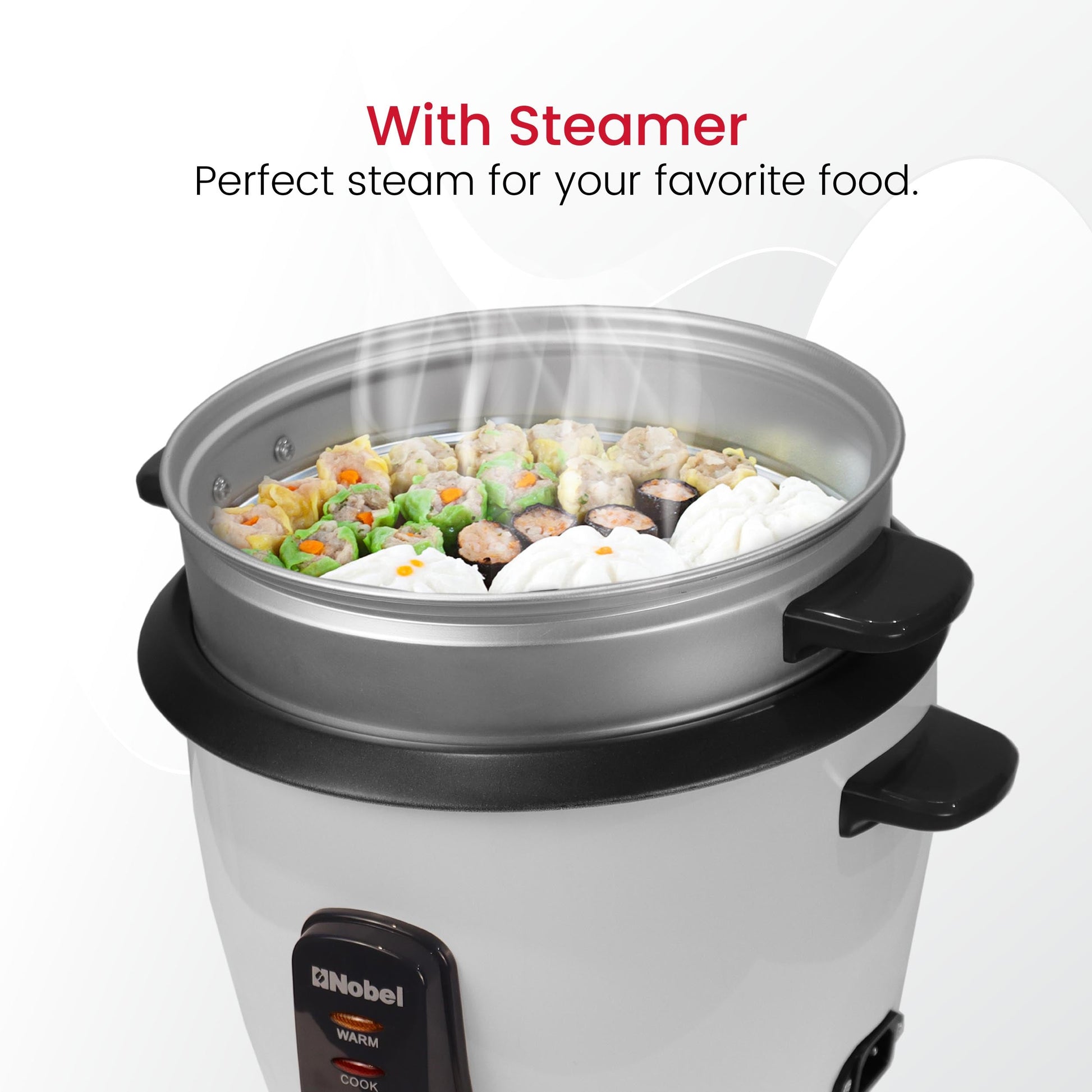 Nobel Rice Cooker 1.5 Ltrs 500W NRC150 White-7