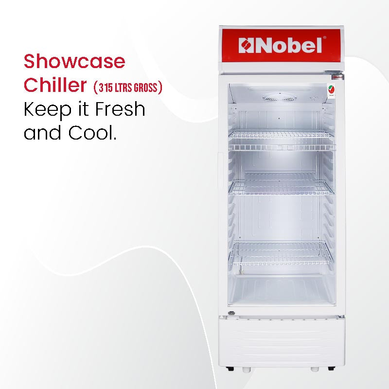 NOBEL Upright Chiller - Single Door White 300 Litres Single Door NSF325-2