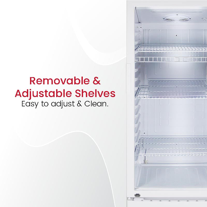 NOBEL Upright Chiller - Single Door White 300 Litres Single Door NSF325-6